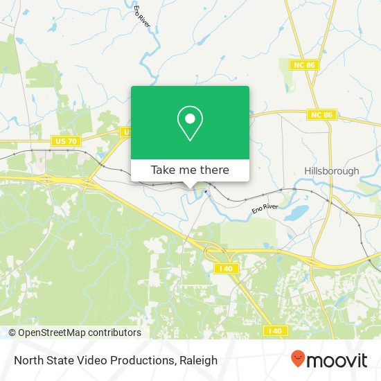 North State Video Productions map