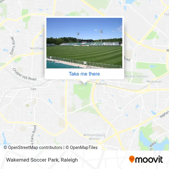 Wakemed Soccer Park map