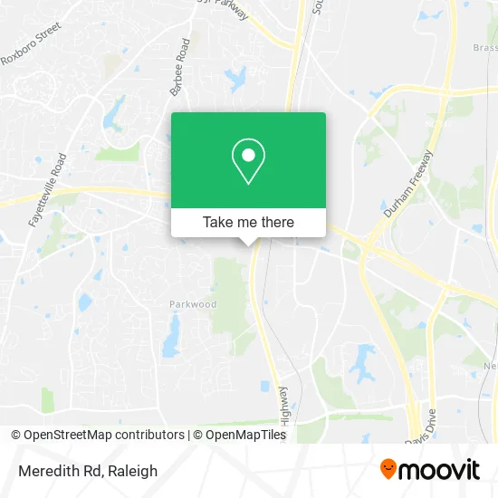 Meredith Rd map