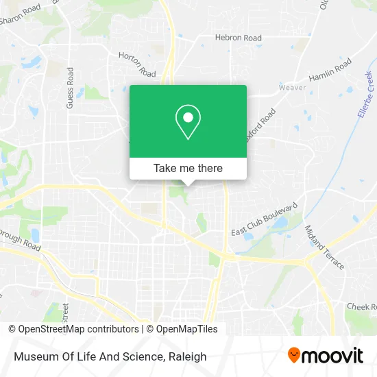 Museum Of Life And Science map