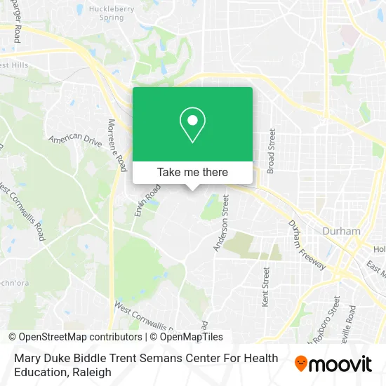Mary Duke Biddle Trent Semans Center For Health Education map
