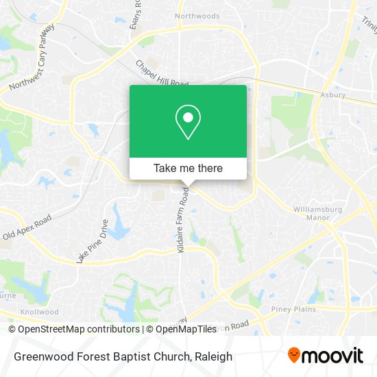 Greenwood Forest Baptist Church map