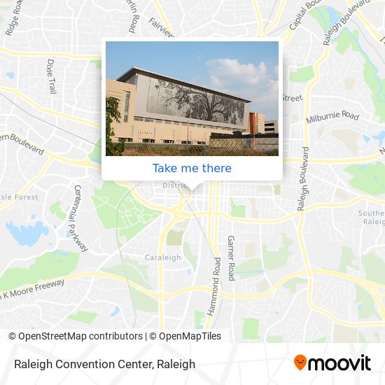 Raleigh Convention Center map