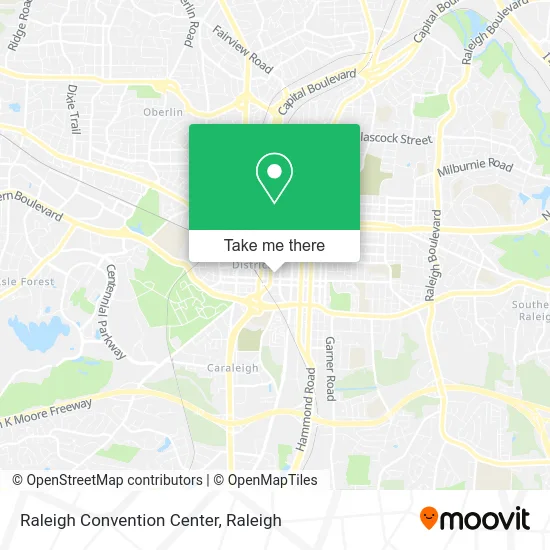 Raleigh Convention Center map