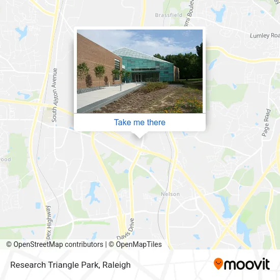 Mapa de Research Triangle Park