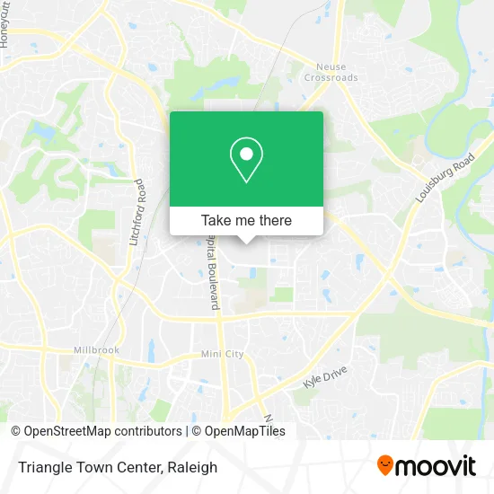 Triangle Town Center map