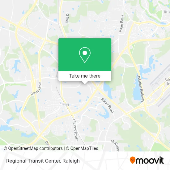 Mapa de Regional Transit Center