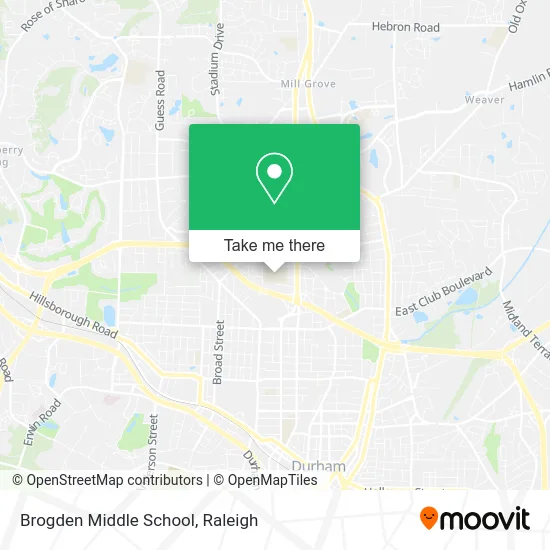 Brogden Middle School map