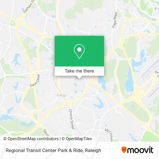 Mapa de Regional Transit Center Park & Ride