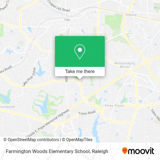 Farmington Woods Elementary School map