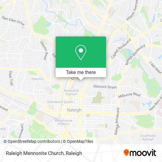 Raleigh Mennonite Church map