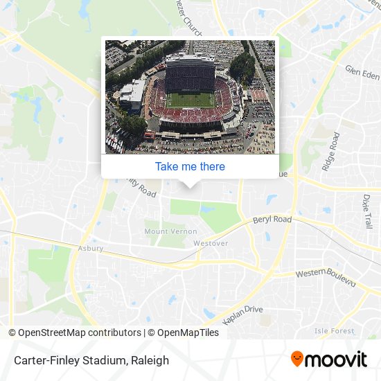 Mapa de Carter-Finley Stadium