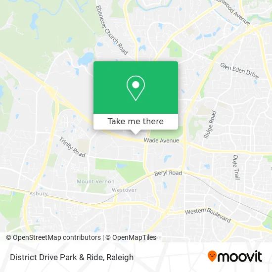 District Drive Park & Ride map