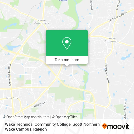 Wake Technical Community College: Scott Northern Wake Campus map