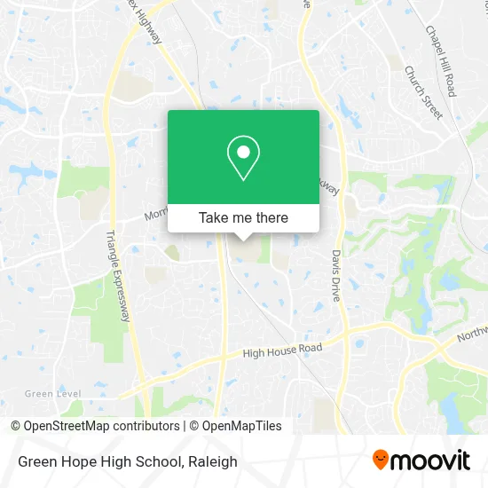 Green Hope High School map