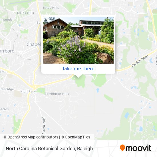 Mapa de North Carolina Botanical Garden