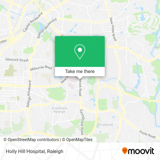 Holly Hill Hospital map
