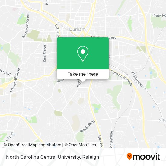 Mapa de North Carolina Central University