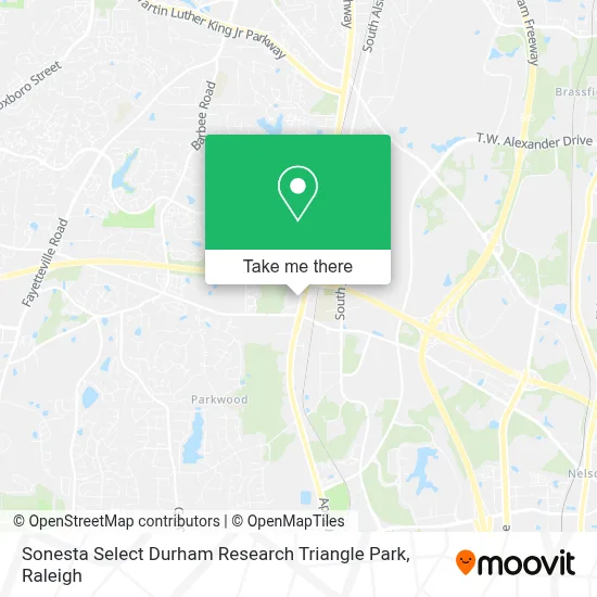 Sonesta Select Durham Research Triangle Park map