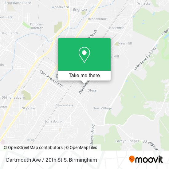 Mapa de Dartmouth Ave / 20th St S