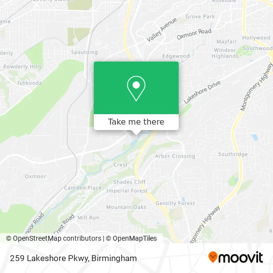 259 Lakeshore Pkwy map