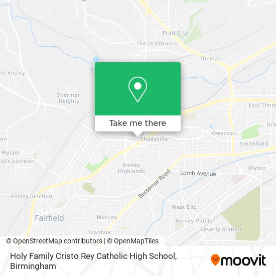 Mapa de Holy Family Cristo Rey Catholic High School