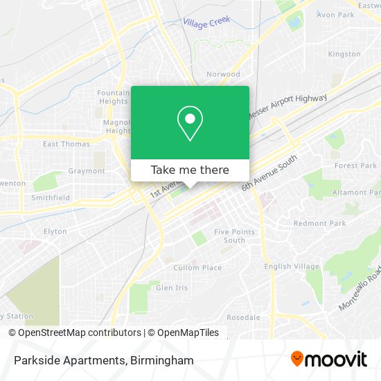 Parkside Apartments map