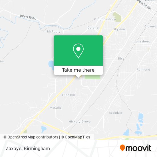 Zaxby's map