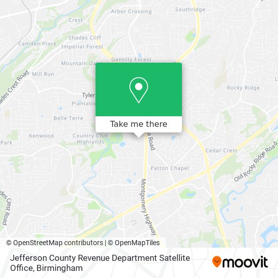 Jefferson County Revenue Department Satellite Office map