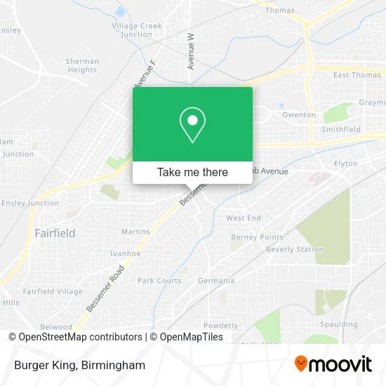 Burger King map