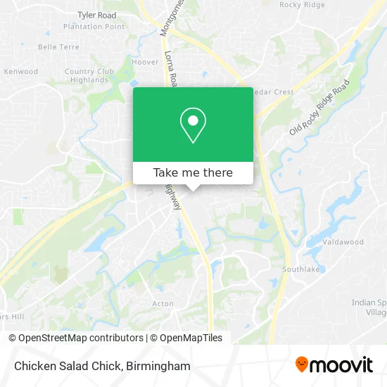 Chicken Salad Chick map