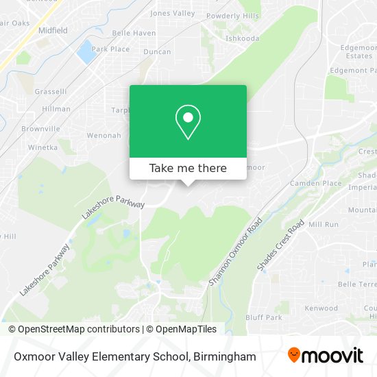 Oxmoor Valley Elementary School map