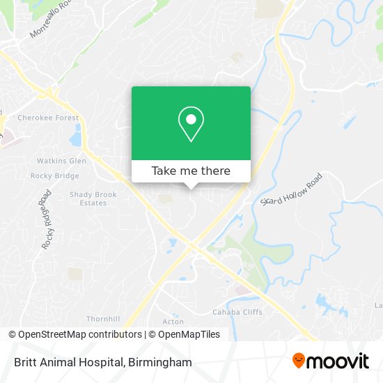 Britt Animal Hospital map