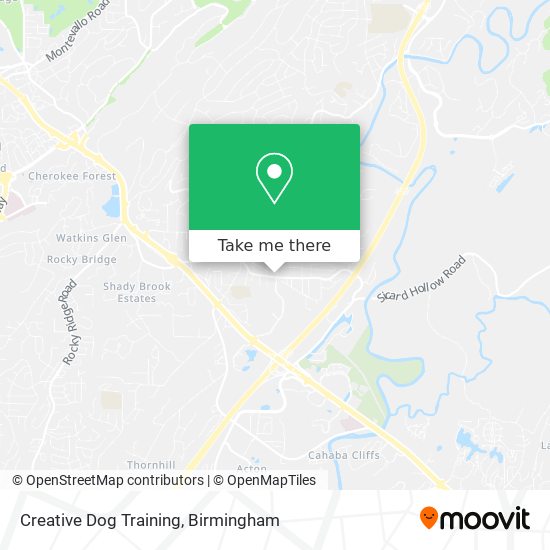 Mapa de Creative Dog Training