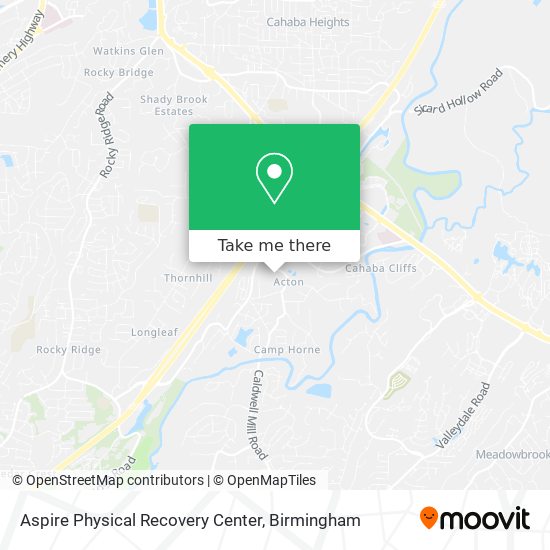 Aspire Physical Recovery Center map