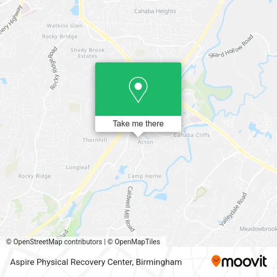 Mapa de Aspire Physical Recovery Center