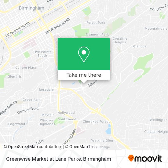 Mapa de Greenwise Market at Lane Parke