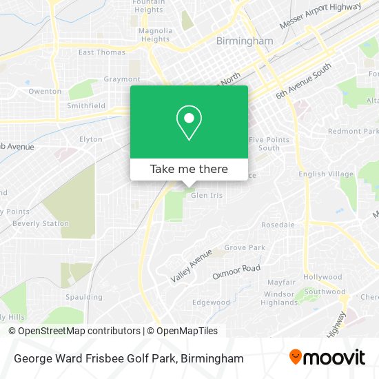 Mapa de George Ward Frisbee Golf Park