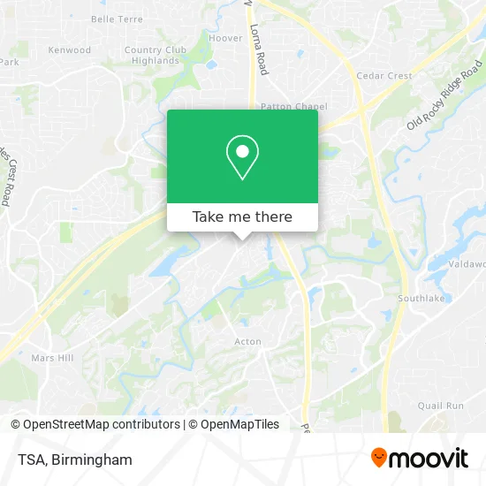 TSA map