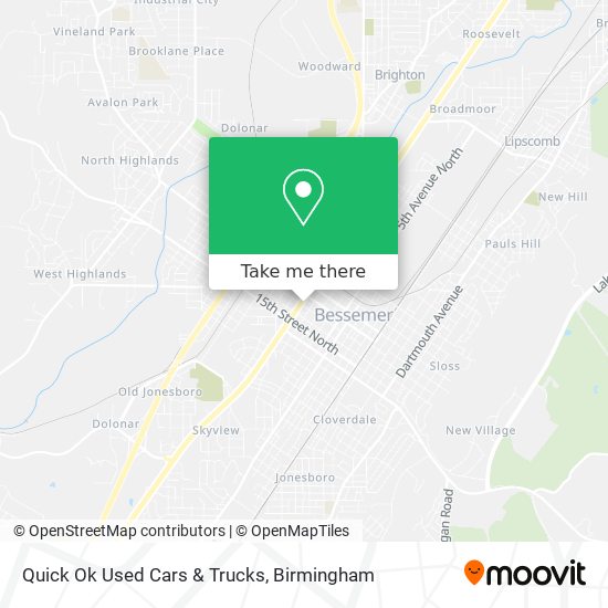 Mapa de Quick Ok Used Cars & Trucks