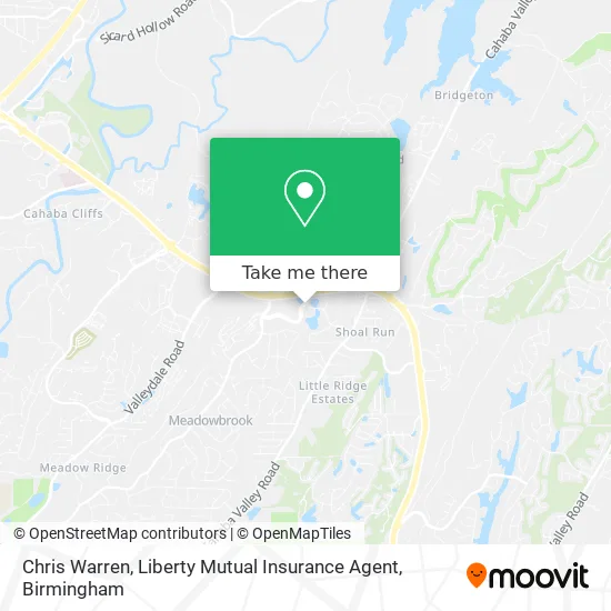 Chris Warren, Liberty Mutual Insurance Agent map