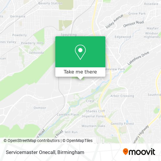 Servicemaster Onecall map