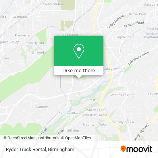 Ryder Truck Rental map