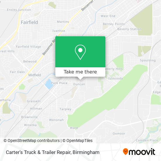 Mapa de Carter's Truck & Trailer Repair