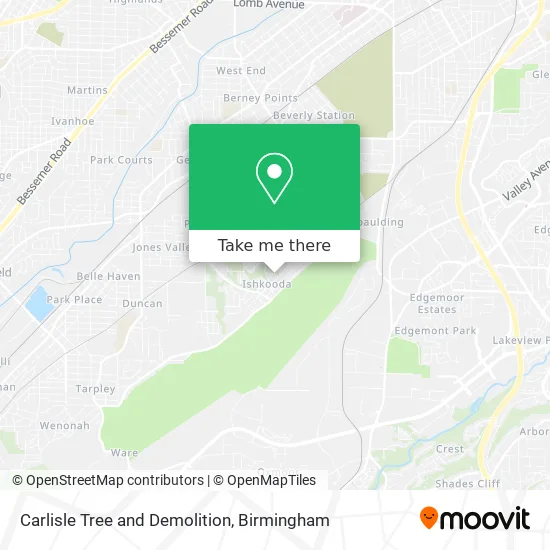Carlisle Tree and Demolition map
