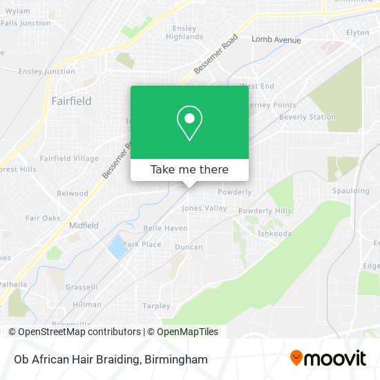 Mapa de Ob African Hair Braiding