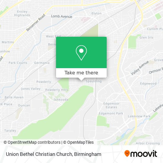 Mapa de Union Bethel Christian Church