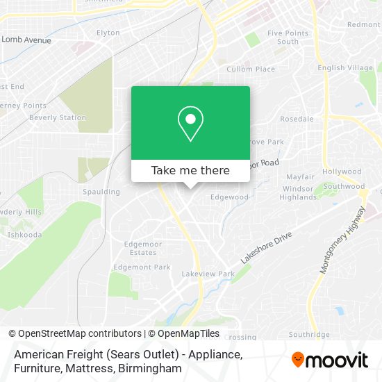 American Freight (Sears Outlet) - Appliance, Furniture, Mattress map