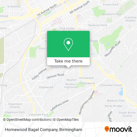 Homewood Bagel Company map