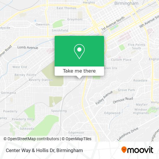 Mapa de Center Way & Hollis Dr